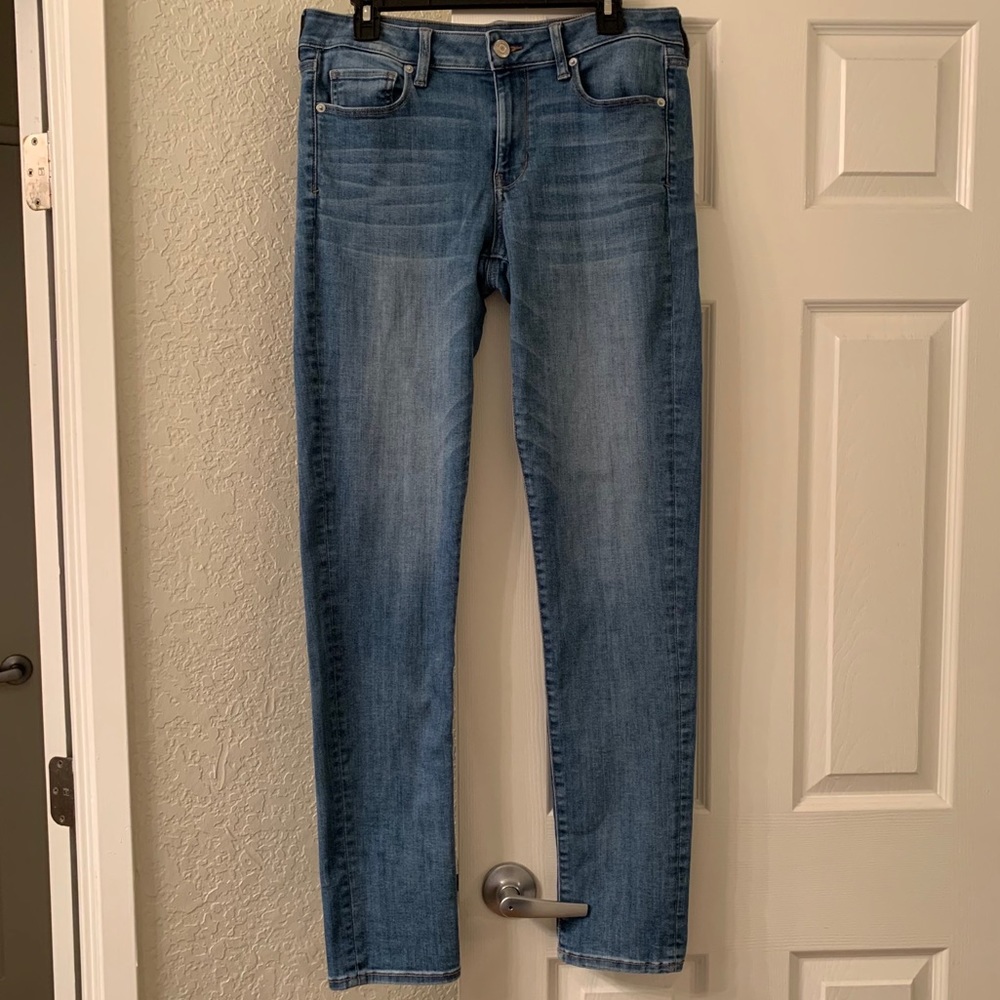AE Mid-Rise Super Stretch Skinny Jeans 12 X-Long
